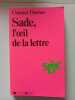 Sade l'oeil et la lettre. Thomas