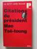 Citations du president Mao Tse Toung. 