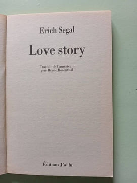 Love Story. Segal Erich