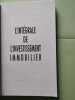 L'integrale de l'investissement immobilier. 