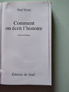 Comment on écrit l'histoire