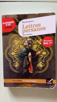 Lettres persanes. Classiques & Cie Lycee 2021-2022: suivi du parcours « Le regard éloigné ». undefined