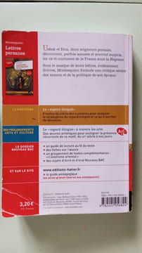 Lettres persanes. Classiques & Cie Lycee 2021-2022: suivi du parcours « Le regard éloigné ». undefined