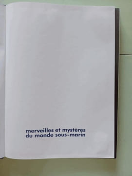 Merveilles et mysteres du monde sous-marin. undefined