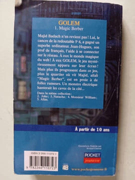 Golem tome 1 : Magic Berber. Murail Marie-Aude