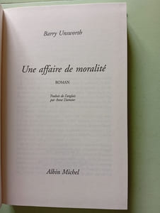 Une affaire de moralité