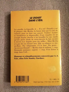 Le doigt dans l'oeil (Lce Masque Mrp). Fair-a.a