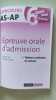 Epreuve orale d'admission -Concours AS-AP. Catherine Guilbert Laval