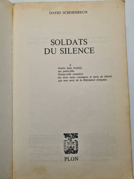 Soldats du silence. SCHOENBRUN David