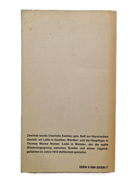 Lotte in weimar. Thomas Mann
