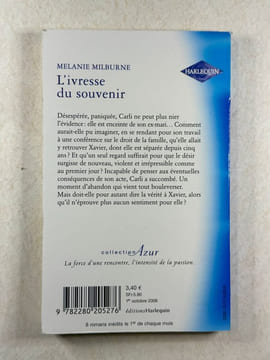 L'ivresse du souvenir. Milburne Melanie