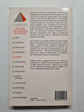 La France et le monde depuis 1945. Dalloz Jacques