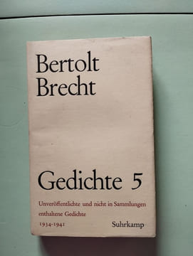 Gedichte 5. Bertolt Brecht