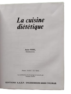 La cuisine diététique. Saep (editions)