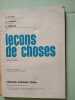 Le&ccedil;ons de choses. Cours Moyen