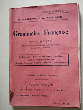 Grammaire française. A. Bailly