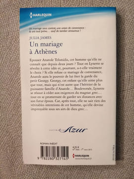 Un mariage à Athènes. James Julia Harlequin