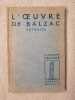 L'oeuvre de balzac extrait. 