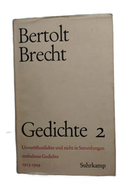 Gedichte 2: 1913 - 1929. Bertolt Brecht