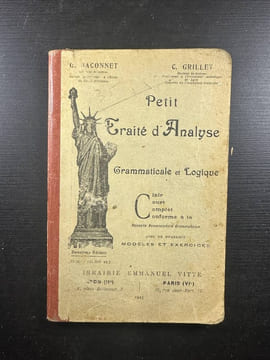 Petit traité d'analyse grammaticale et logique. C. Grillet