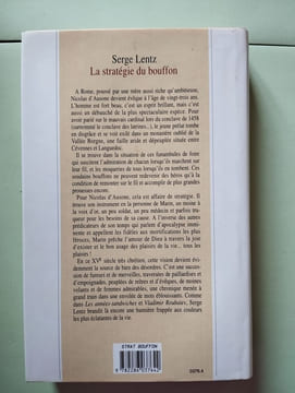 La Stratégie du Bouffon. Lentz Serge