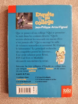 Enquete au college 2/Enquete au college. Arrou-Vignod Jean-Phillipe