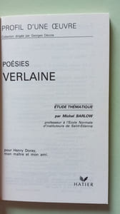 Poésies verlaine