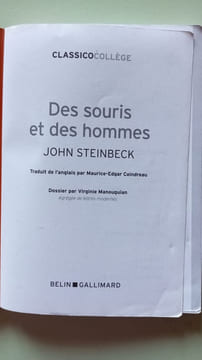 Des souris et des hommes. John Steinbeck
