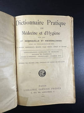 Dictionnaire pratique de médecine et d'hygiène. Drs Desesquelle Et Niewenglowski