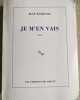 Je m'en vais - Prix Goncourt 1999. Echenoz Jean