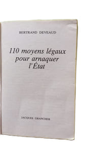 110 moyens legaux pour arnaquer l'etat