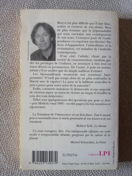 La Tentation de l'innocence. Bruckner Pascal