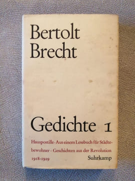 Gedichte 1. Bertolt Brecht