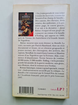 La Bataille - Grand Prix du Roman de l'Académie Française 1997. Rambaud Patrick