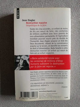 Destruction massive: Géopolitique de la faim. Ziegler Jean
