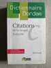 Dictionnaire Bordas Citations de la langue française. Pruvost Jean