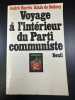 Voyage a l'interieur du parti communiste. André Harris Et Alain De Sédouy