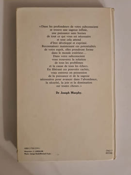 Exploitez La Puissance De Votre subconscient. Dr Joseph Murphy