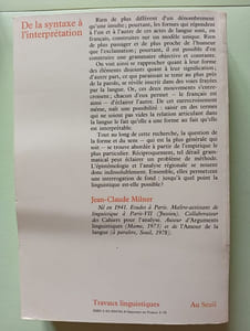 De la syntaxe à l'interprétation. Quantités insultes exclamations