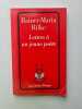 Lettres à un jeune poète. Rilke Rainer Maria  Bernard Grasset  Rainer Biemel