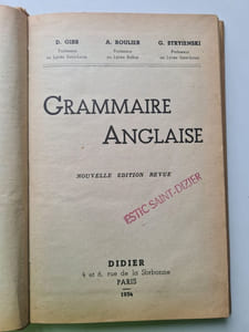 Grammaire anglaise
