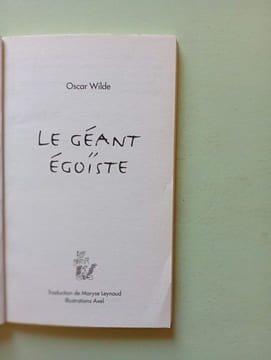 Le géant égoïste. Oscar Wilde