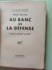 Au banc de la défense. Rene Floriot