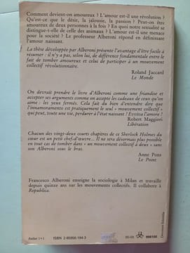 Le choc amoureux. Francesco Alberoni