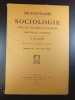 Dictionnaire de sociologie.... Fascicule V-VI. - Appel - Arts et métiers. G. Jacquemet