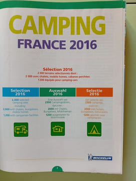 CAMPING FRANCE 2016. Michelin