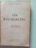 On recherche. Hillary Waugh