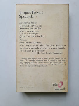 Spectacle. Jacques Prévert