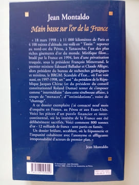 Main Basse Sur L'Or de La France. Montaldo Jean