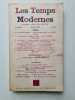 Les Temps Modernes. Jean-Paul Sartre